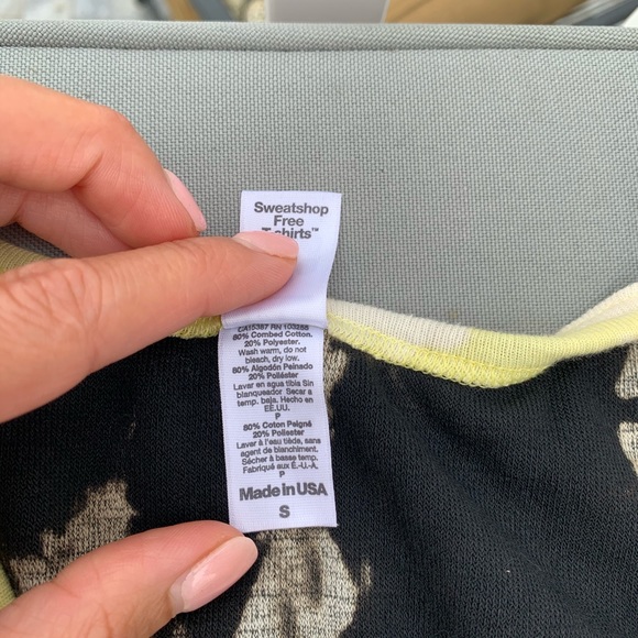 NWT black terry reverse tie dye racerback tank - Picture 8 of 16